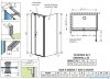 Radaway Eos KDS II kabina prysznicowa 100x90 lewa przejrzyste 13799482-01L/13799431-01